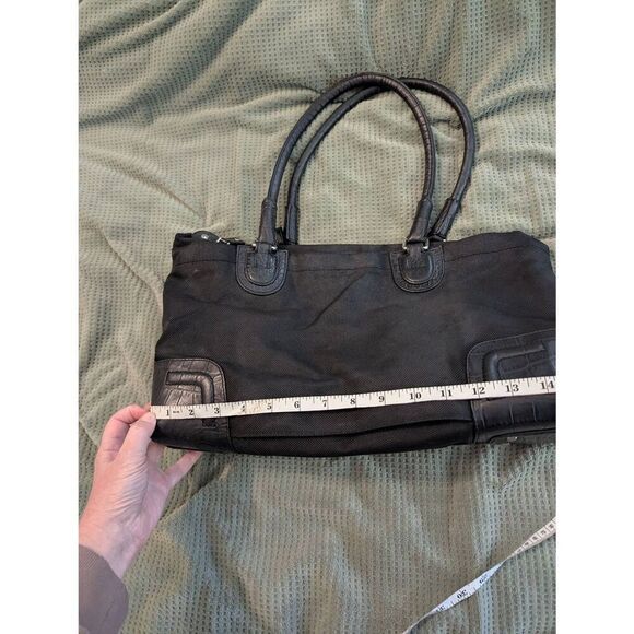 Tumi Black Jackson Nylon Leather Women's Top Handle Shoulder Bag - Picture 5 of 9